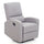 Fauteuil Relax Inclinable Manuel en Tissu Gris Fiorella