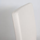 Sedia 40/44x42x86 cm Armida gambe Antracite in Similpelle Bianco