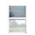 Moustiquaire plissée pour fenêtre 160x160 cm Réductible Blanc