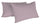 Paire de taies d'oreiller unies 52x82 cm en coton vieux rose