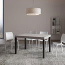 Tavolo Allungabile 120/380x90 cm Everyday Premium Cashmere Gambe Antracite      