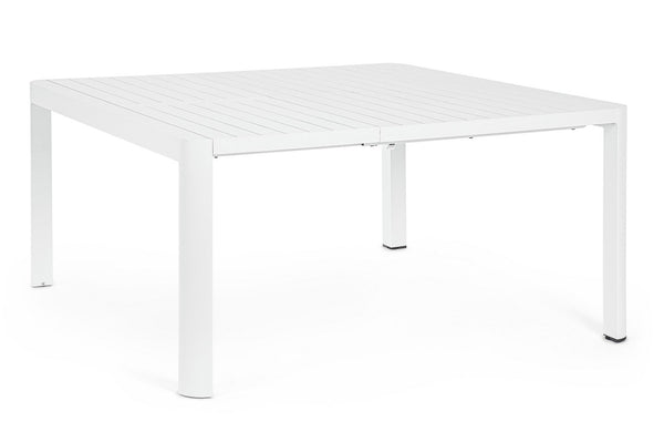 prezzo Tavolo Allungabile da Giardino 149x97/149x77.5 cm in Alluminio Kiplin Bianco