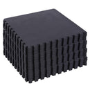 Tappeto Puzzle 32 Pezzi 63x6 cm in EVA Morbido Nero 