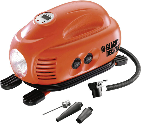 sconto Black &amp; Decker ASI200 Compresseur Portable 8.27 Bar 12V pour Voiture Moto Vélo