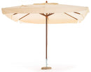 Ombrellone da Giardino 3x3 m Palo Ø48 mm in Legno e Poliestere Oasis Ecrù