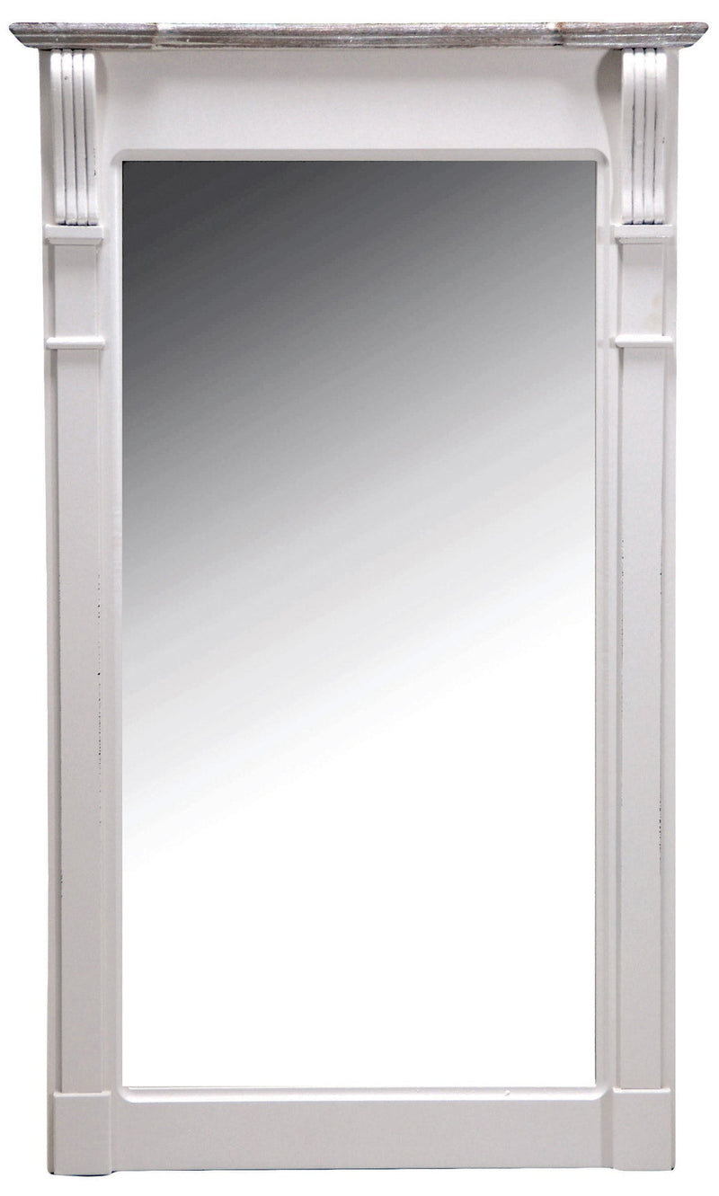 Specchio Rettangolare 40x60cm con Cornice in Legno Provenza