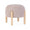 Tabouret Dalia Ø 45x38 cm en Bouclé Rose Antique