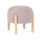 Tabouret Dalia Ø 45x38 cm en Bouclé Rose Antique