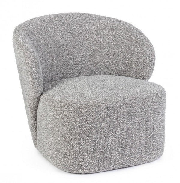 Fauteuil de salon 79,5x75,5x72 cm Babila en Bouclè gris online
