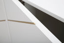 Mobile Luxy 120x45x75 cm in Legno e MDF e in Ferro Bianco e Oro