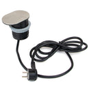 Multipresa da Incasso 1 Presa 1 USB da Scrivania in Acciaio e Plastica Emuca