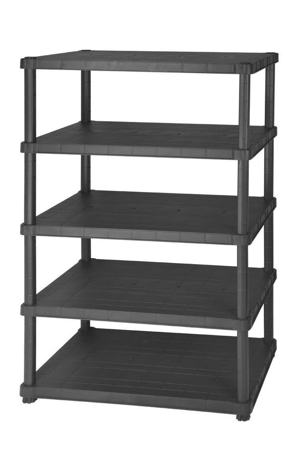 Étagère 5 Étagères 60x90x188 cm en Résine Noire prezzo