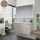Mobile bagno sospeso Bracciano rovere fumo 102x46,5x53 H cm