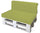 Coussins pour Palettes 120x80cm Assise et Dossier en Polyester Avalli Vert