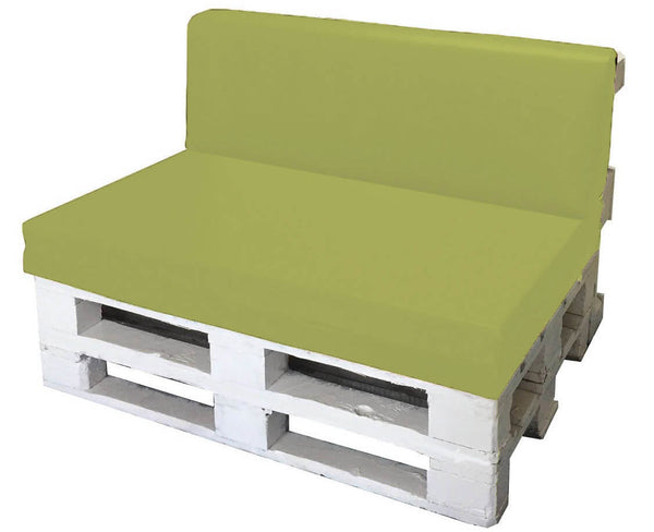 Coussins pour Palettes 120x80cm Assise et Dossier en Polyester Avalli Vert sconto