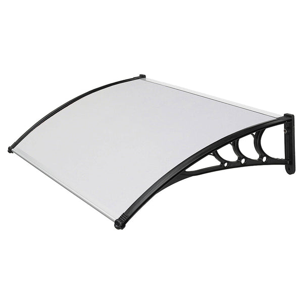 Pensilina Tettoia Nera in Policarbonato Compatto Satinato Opalino 150x100 cm Seconda Scelta sconto