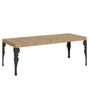  Tavolo Allungabile 160-420x90x77 cm Paxon Premium Quercia Natura Telaio Antracite