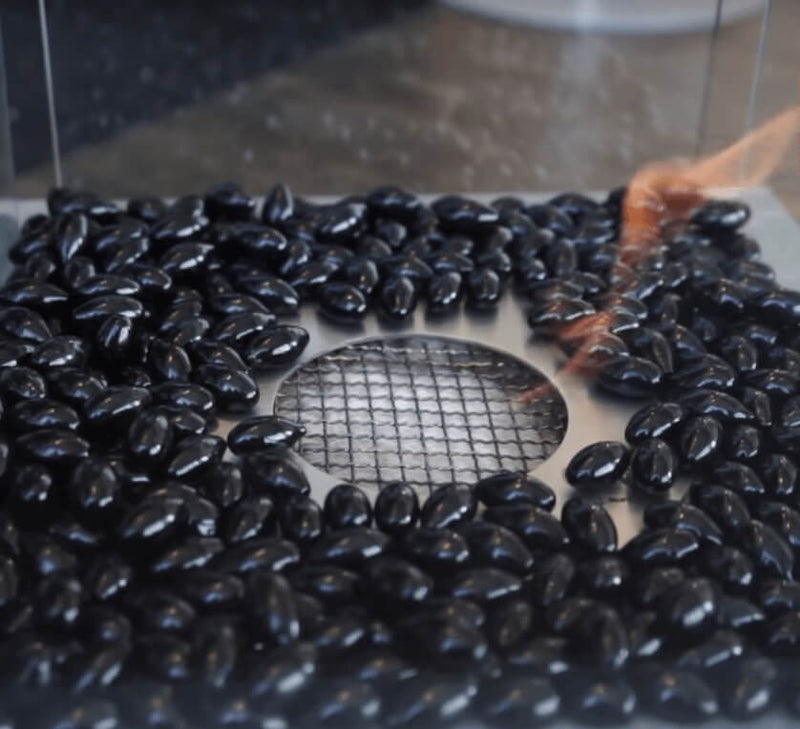 Pietre Decorative in Cristallo per Camini Bioetanolo Flig Fire Glass Nere