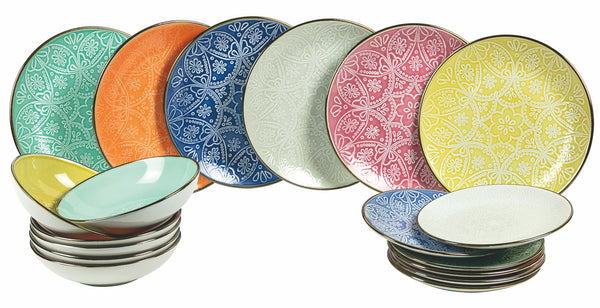 acquista Service de table 18 pièces en grès VdE Tivoli 1996 Bakou