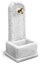 Fontana da Giardino Senza Rubinetto in Cemento Granulato di Marmo Perugia Grigio