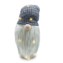Gnomo di Natale H87 cm con Luci e Cappello Grigio