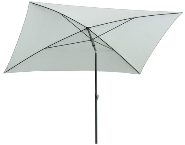 prezzo Parasol de jardin en acier 2,4x1,5m Maffei Kronos Ecru