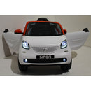 Macchina Elettrica per Bambini 12V Smart Fortwo Cabrio Bianca