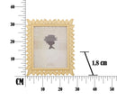 Cornice Leaf Glam 28,5x1,8x34 cm in Resina Oro