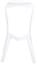 Sgabello da Bar Casa Cucina in Polipropilene Vandi Bianco