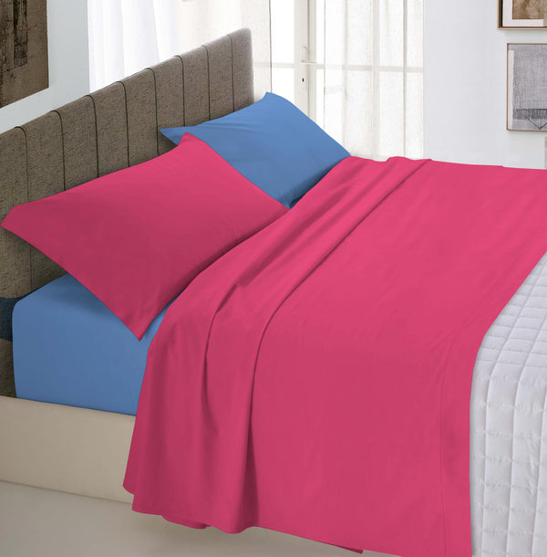 Ensemble de draps et taies d'oreiller double face Fraise/Avio online