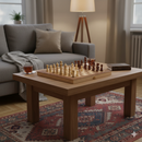 Scacchiera Pieghevole Salvaspazio in Legno 29x29 cm Deluxe per Appassionati