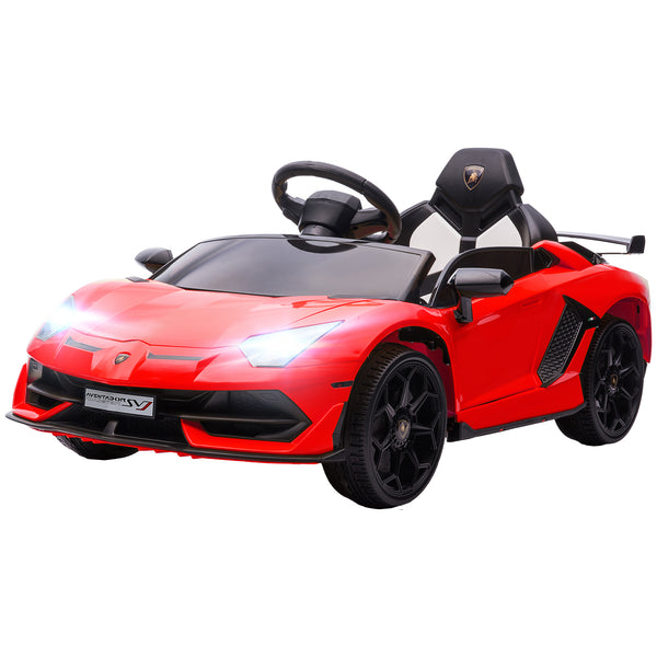 online Macchina Elettrica per Bambini 12V con Licenza Lamborghini Aventador SVJ Roadster Rosso