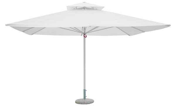 sconto Ombrellone da Giardino 4x4m Palo Ø60 mm in Poliestere Bianco