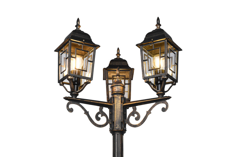 Lampione da Esterno Attacco E27 in Alluminio Ruggine 