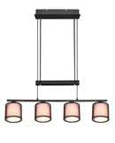 Lampada a Sospensione da Interno Attacco E14 in Metallo Nero Opaco