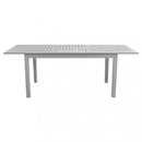 Tavolo Cuba Allungabile 150/210x90x75 h cm in Alluminio Tortora