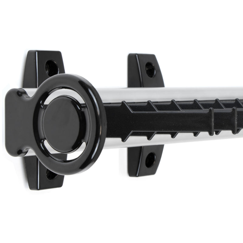 Portacravatte Laterale Estraibile per Armadio 36 Cravatte in Alluminio e Plastica Emuca Anodizzato opaco