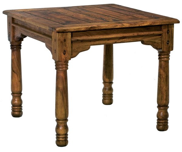 Table Carrée Fixe en Bois d'Acacia Antique Clair sconto