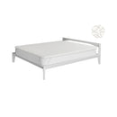 Topper Memory Con Fodera in Poliestere e Cashmere Bianco Varie Misure