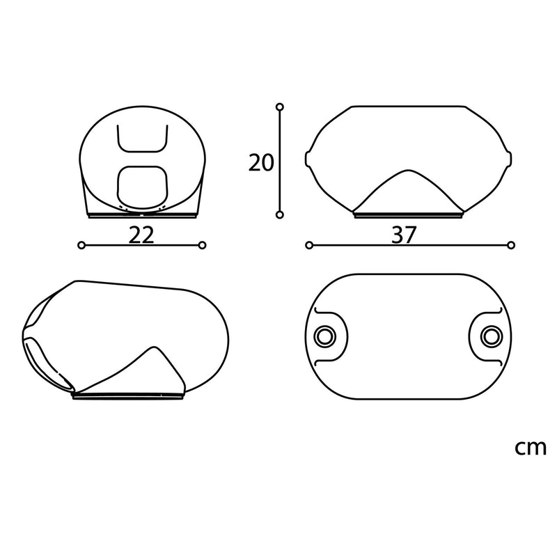 Boa Luminosa Galleggiante con Pannello Solare Interno Luce Blu  Sined   