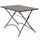 Table Bristol 110x70x72 h cm en Acier Taupe