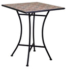 Set Tavolo e 2 Sedie da Giardino con Mosaico in Metallo Trieste