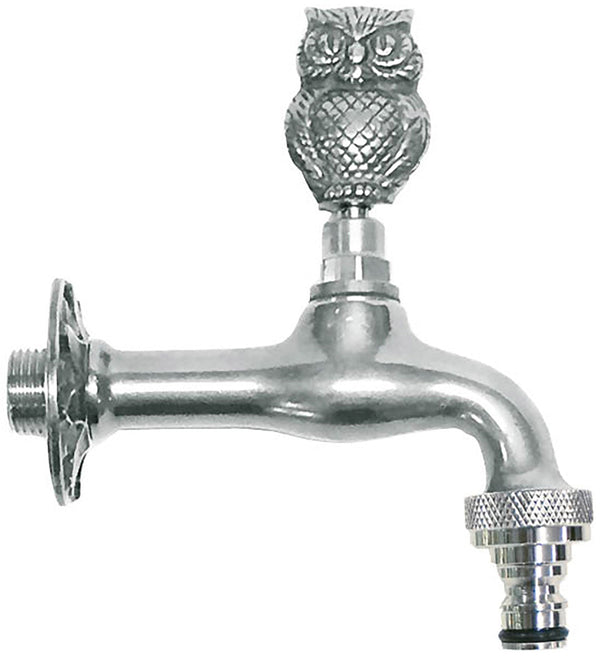 acquista Robinet de fontaine de jardin en laiton chromé avec raccord rapide Morelli Gufo