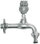 Robinet de fontaine de jardin en laiton chromé avec raccord rapide Morelli Gufo