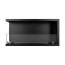 Camino a Bioetanolo da Incasso ad angolo 90x22,4x45 cm Sutri 90 SX Nero