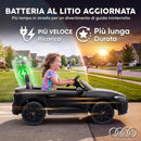 Macchina Elettrica per Bambini 12 V Audi A5L 101x55x43 cm con Telecomando Batteria al Litio e 2 Motori in PP Nero      