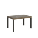  Tavolo Allungabile 120-204x80x77 cm Everyday Tortora Telaio Antracite
