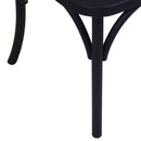 Sedia da Giardino in Plastica Cross Nero