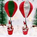 Mongolfiera Natalizia di Babbo Natale Decorazione Addobbo 2 Assortimenti 40x97 cm