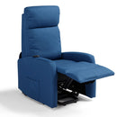 Poltrona Alzapersona Elettrica 2 Motori 67x75x110 cm in Tessuto Seattle Carta Da Zucchero